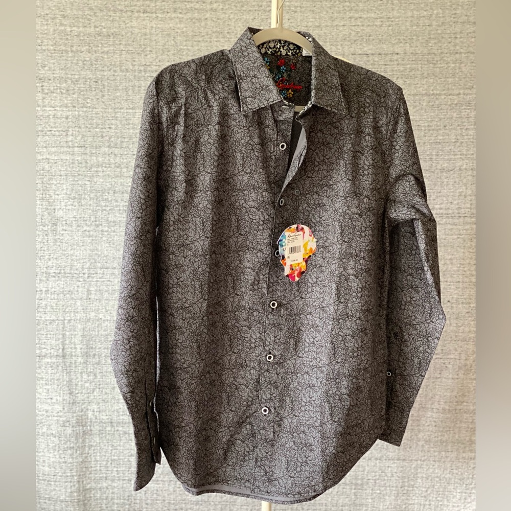 NWT Robert Graham Men’s Long Sleeve Button Down Shirt Small